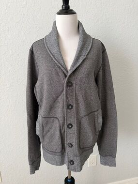 Roots Women’s 100% Cotton Collar Jacket Cardigan - Gray